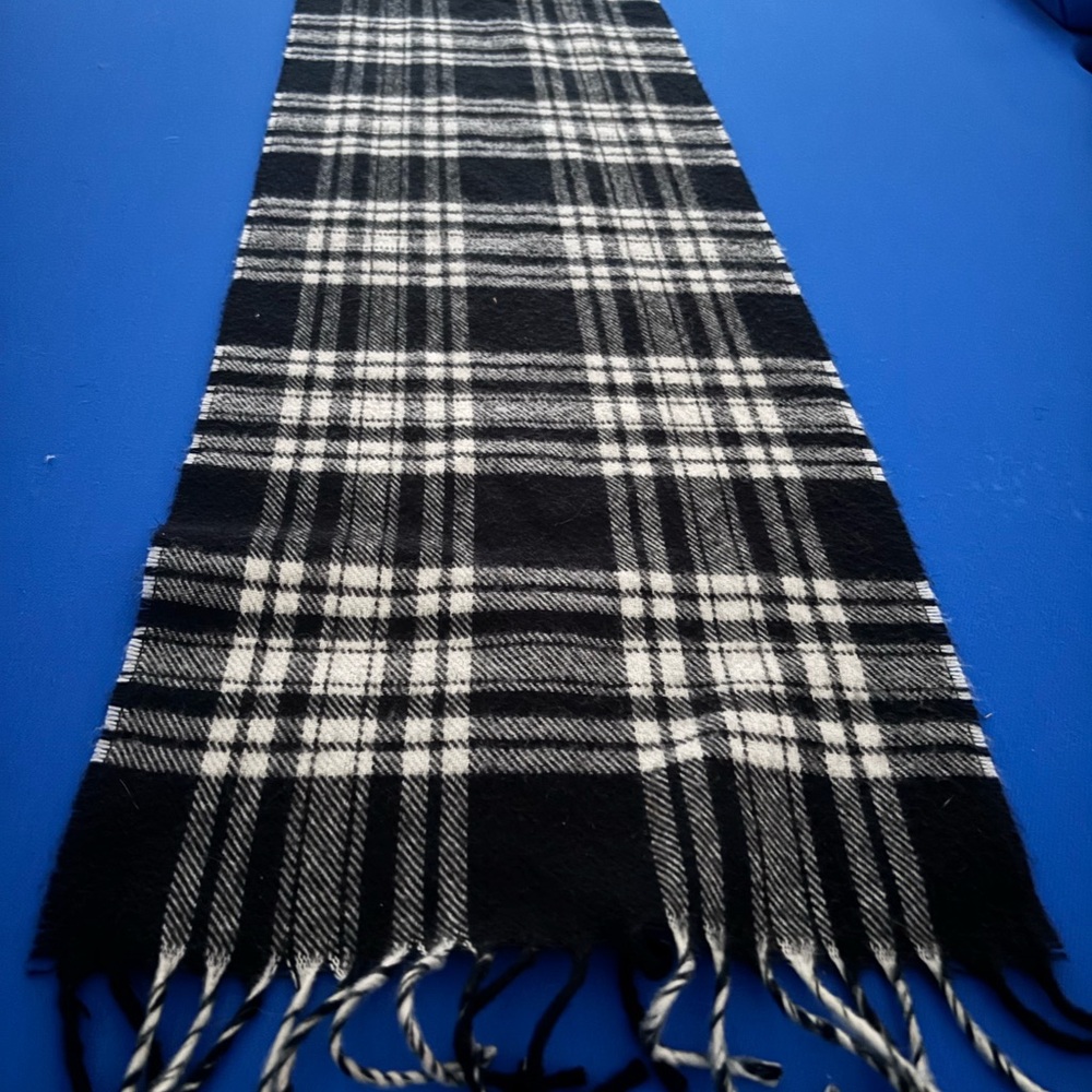 vintage Christian Dior Monsieur plaid scarf,